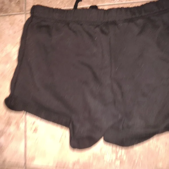 Rare French Terry Black Athletic Shorts Pink Victoria Secret Small Ladies Shorts - Picture 6 of 6